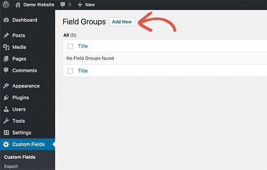 Creating a Field Group | WesternDeal Web Solution | Enterprise WordPress Development |