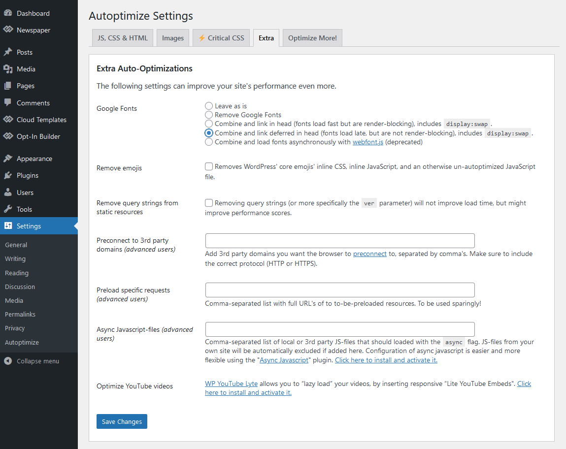 Autoptimize Plugin : Optimizing Your Website! | WesternDeal Web Solution | Enterprise WordPress Development |