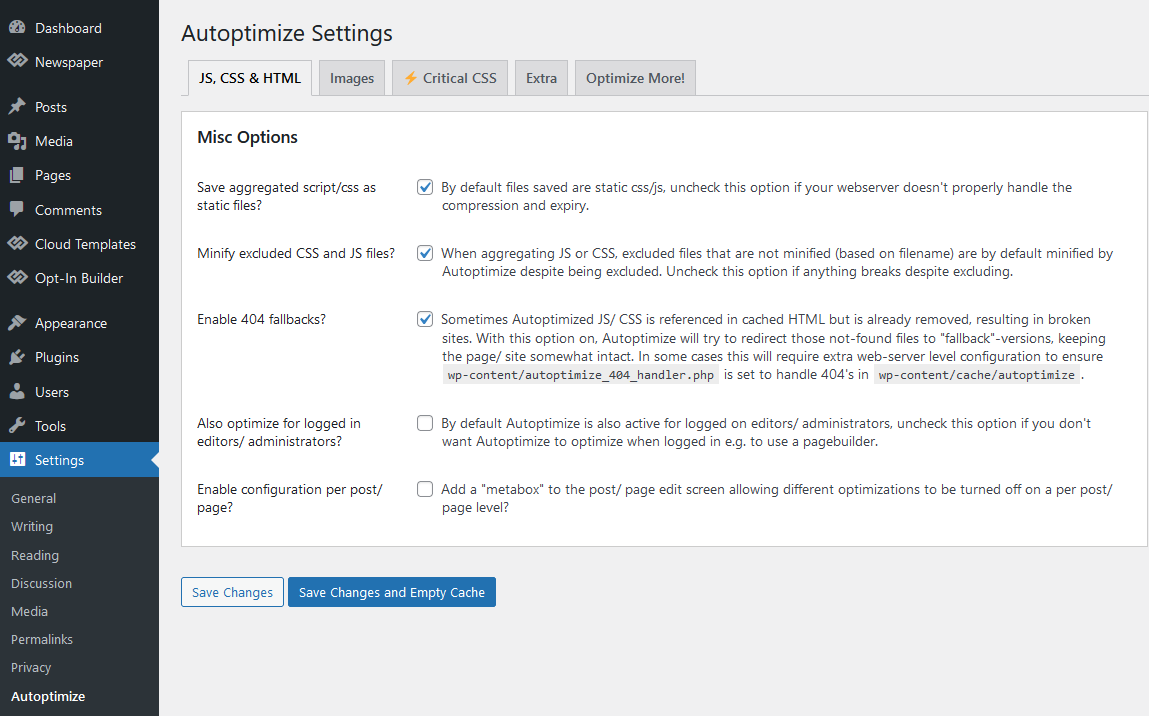Autoptimize Plugin : Optimizing Your Website! | WesternDeal Web Solution | Enterprise WordPress Development |