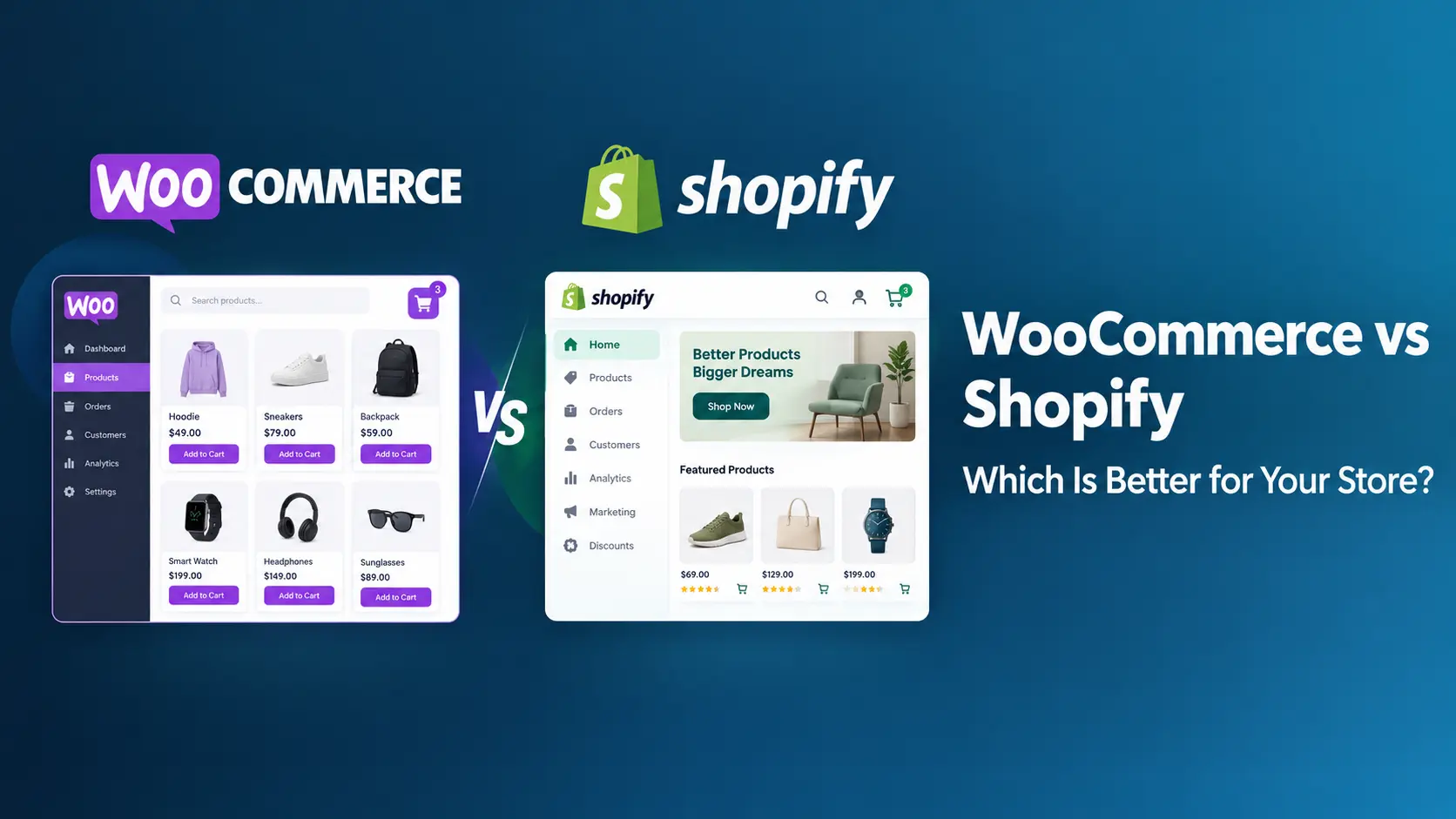 WooCommerce Vs Shopify